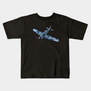 Focke-Wulf FW-190 in blue camo Kids T-Shirt